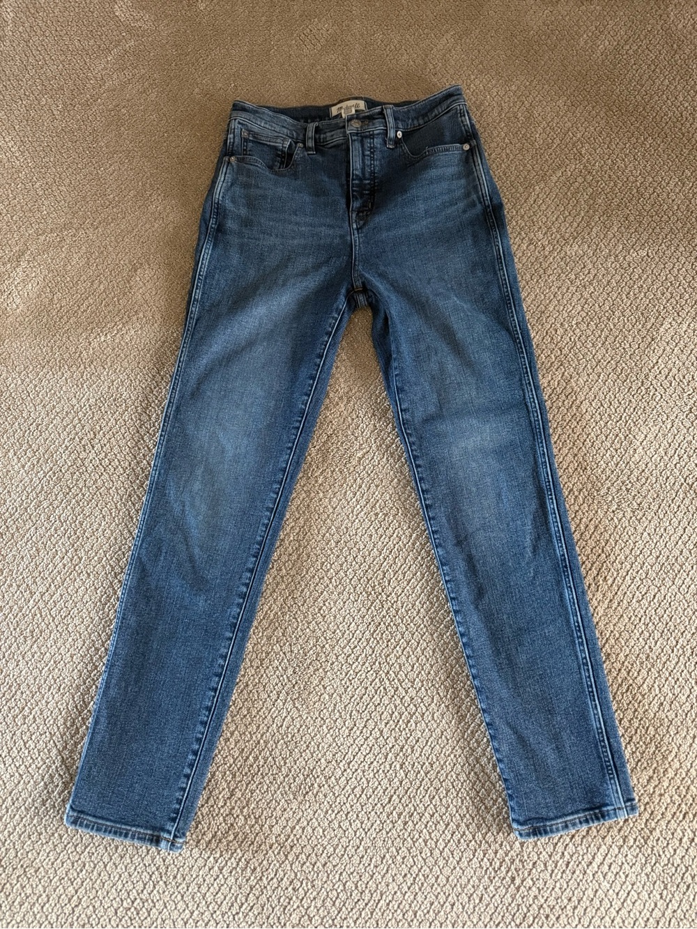 MADEWELL Classic Straight-Leg Blue Denim Jeans